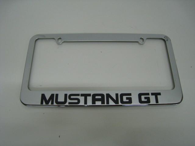 Mustang gt chromed metal license frame mustang gt