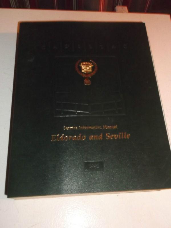 Factory 1991 cadillac eldorado seville service repair manual