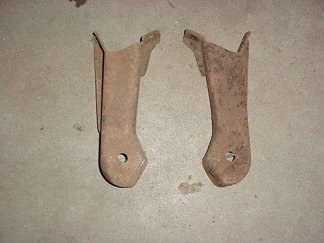 1959 chevrolet impala convertible el camino wagon front bumper brackets