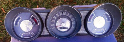 1962 63 ford fairlane  gauge panel dash insert instrument cluster