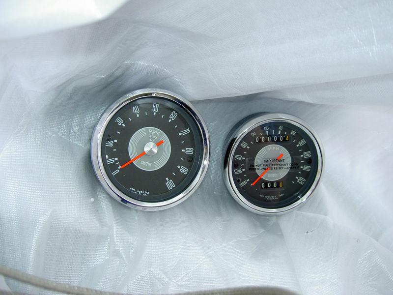 1965 1966 bsa smiths 120 mph speedometer & 10,000 rpm tachometer for a50 / a65