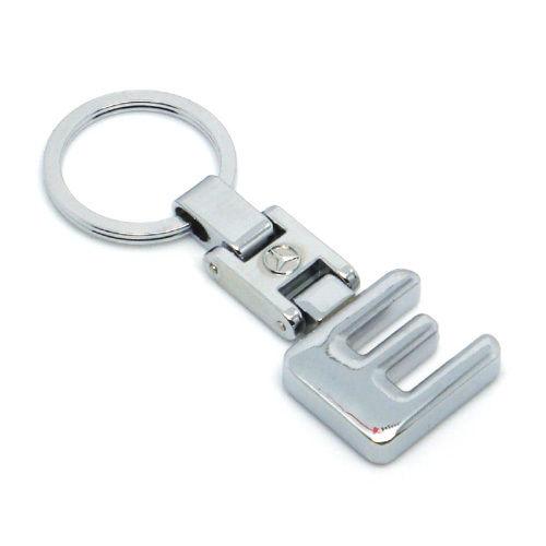 Pendant keychain key chain ring chrome for mercedes benz e e350 e550 e63 e55 amg