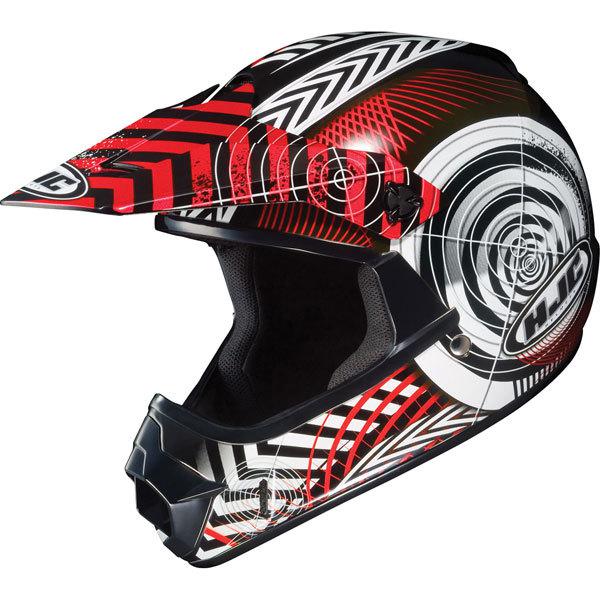 Red/black/white m hjc cl-xy wanted youth helmet