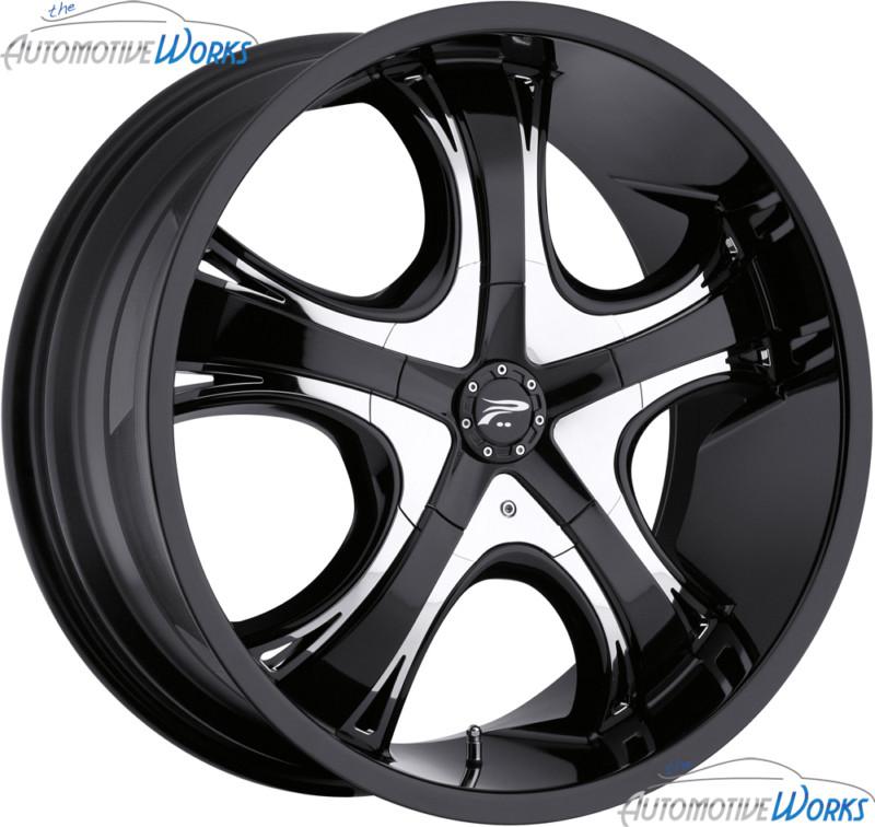 1 - 20x9 platinum 415 patriarch 6x139.7 6x5.5 6x135 +30mm gloss black rim 20"