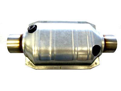 2.25" obx silver paint high flow cat catalytic converter