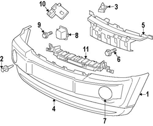 Jeep oem 68033745ab front bumper-lower deflector