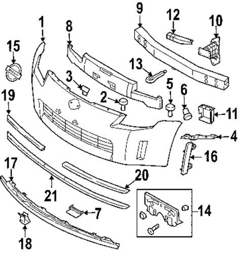 Nissan oem 62022cd040 bumper cover