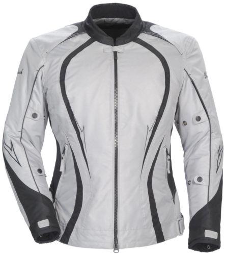 New cortech lrx series-3 womens textile jacket, silver/black, xs