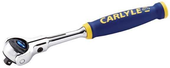 Carlyle hand tools cht r14s100 - ratchet, round swivel head; 1/4""