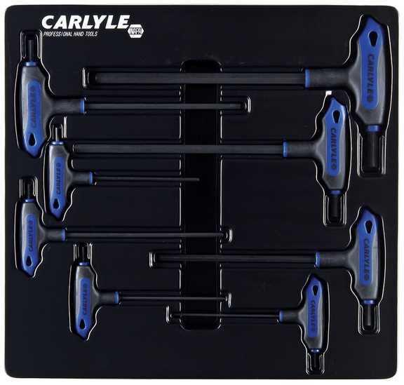 Carlyle hand tools cht lhhs8m - hex key set, hex ball l-handle sae