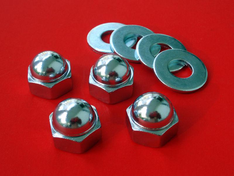 Shock cap nuts (nos) kawasaki el250 en450 zl600 zl900 zl1000 vintage motorcycle