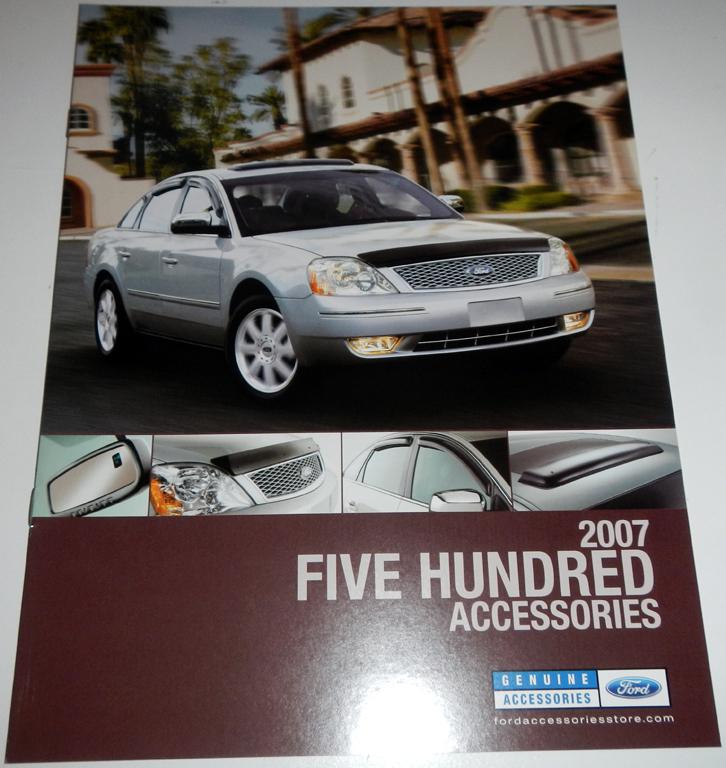 2007 ford five hundred 500 accessories brochure