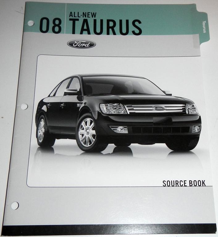 2008 ford taurus source book brochure