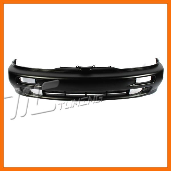 94-96 mitsubishi galant black front bumper cover primed black facial