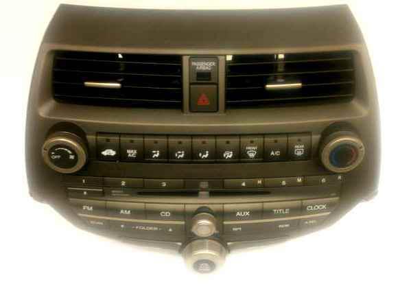 08-11 honda accord lx-p single cd radio 4ba1 oem lkq