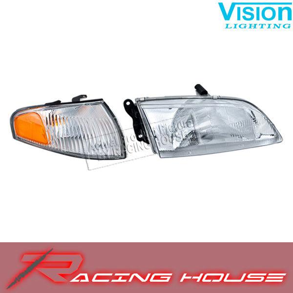 Right passenger headlight rh+corner lamp composite unit 98-99 mazda 626 new