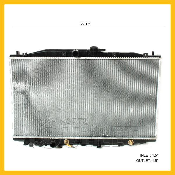 04 05 acura tsx radiator 2.4 l4 auto 2004 2005 a/t aluminum core plastic tank at