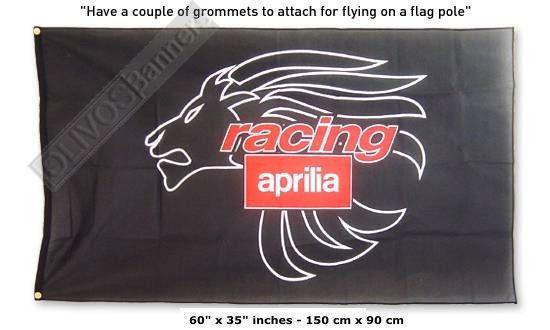 Deluxe big 3x5 new aprilia motorcycle banner flag lion srv 850 rsv4 shiver tuono