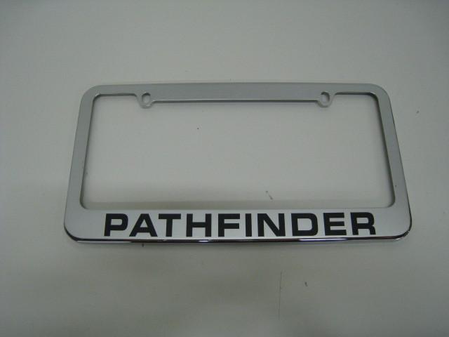 Nissan pathfinder metal license plate frame