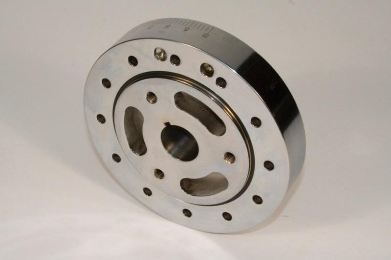 Prw chevy 262-350, 348-409 sportsman damper, 1955-95, int. bal, 6.75" od, chrome