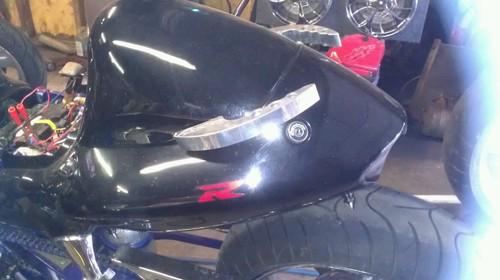 Hayabusa tail with grab bars cap 99 sub frame & target tail  chrome rear set