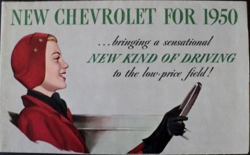 1950 chevrolet original color sales brochure styleline fleetline belair