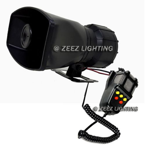 100w car warning alarm cop police fire siren horn speaker mic upgraded system#08