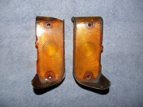 1967 chevelle  malibu  guide 13 sae dp67 front r/l blinker light lenses