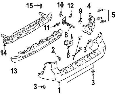 Subaru 909140028 genuine oem factory original bumper cover clip