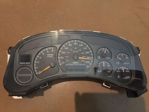 Chevy silverado gmc sierra gauge cluster 2000 2001 2002