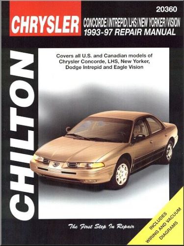 Chrysler concorde, lhs, new yorker, dodge intrepid, eagle vision repair manual 1