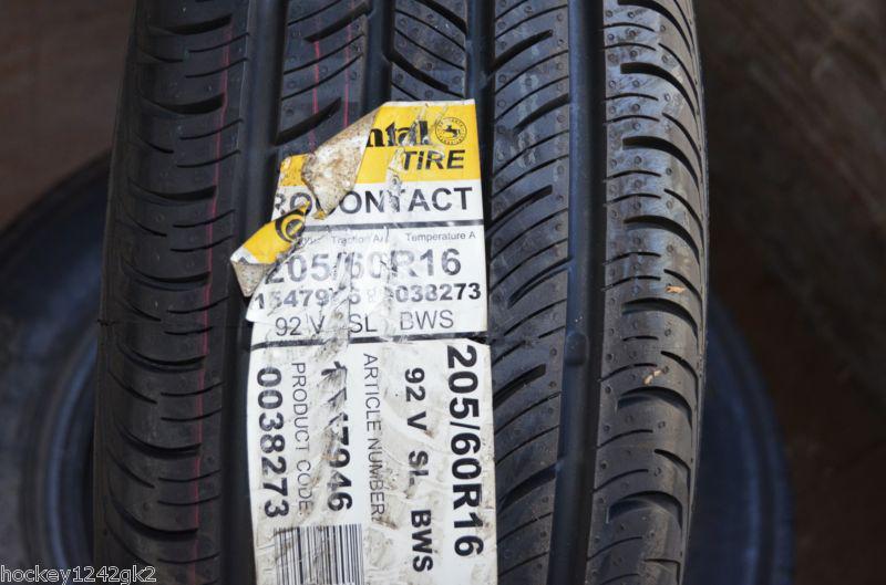 1 new 205 60 16 continental procontact tire