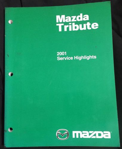 2001 mazda tribute factory oem service highlights manual 001