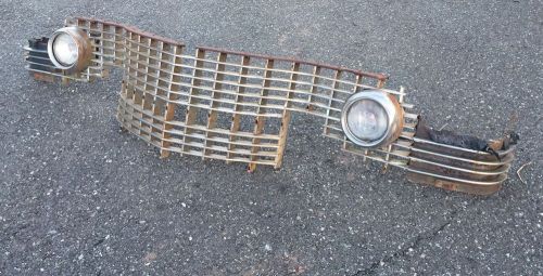 1954 cadillac grill grille fog lights stainless steel 54 gm oem original