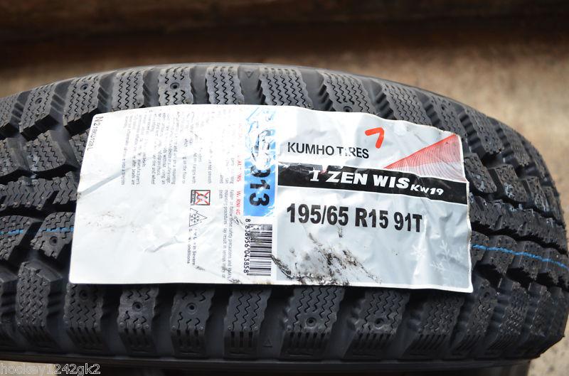 1 new 195 65 15 kumho i'zen kw19 snow tire