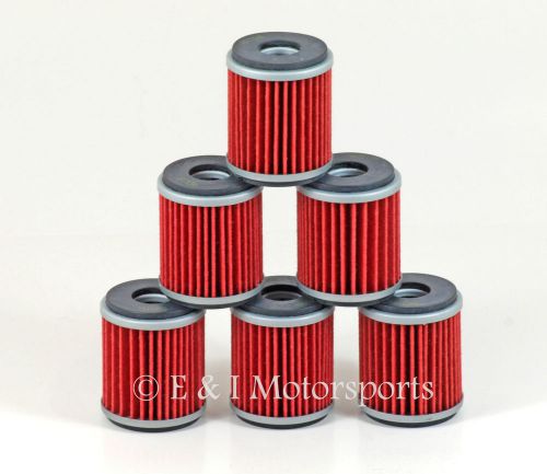 2009-2015 yamaha yfz450r yfz 450r *6 pack* hiflofiltro hiflo oil filter filters