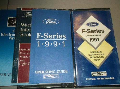 1991 ford f 150 pickup truck owners manual and case + supplements