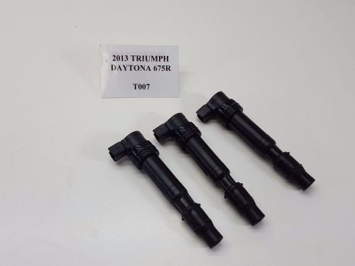 2013 triumph daytona triple 675r 675 r oem ignition coil set 13-15 t007