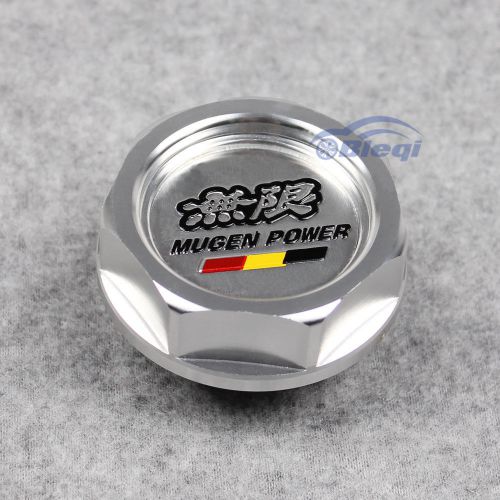 Jdm mugen power aluminum engine oil fuel filler tank cap cover fits for honda