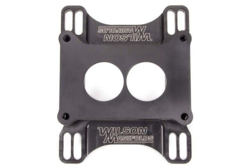 Wilson manifolds 1 in 2 barrel to square bore carburetor adapter p/n 44111