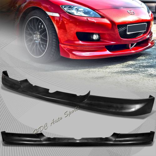 For 2003-2008 mazda rx 8 rx-8 se3p black front lower spoiler bumper lip body kit