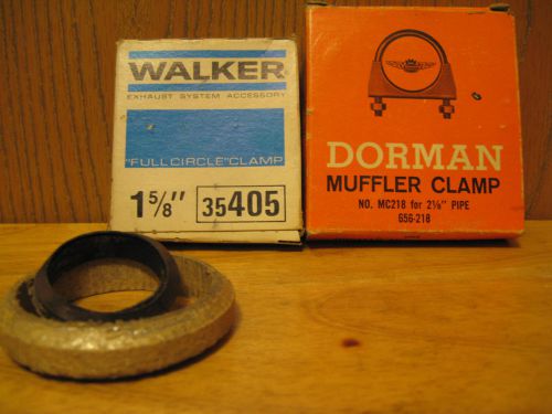 Walker 1 5/8&#034; full circle clamp - dorman 2 1/8&#034; muffler clamp