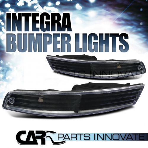 Acura 94-97 integra jdm bumper lights turn signal park lamp black