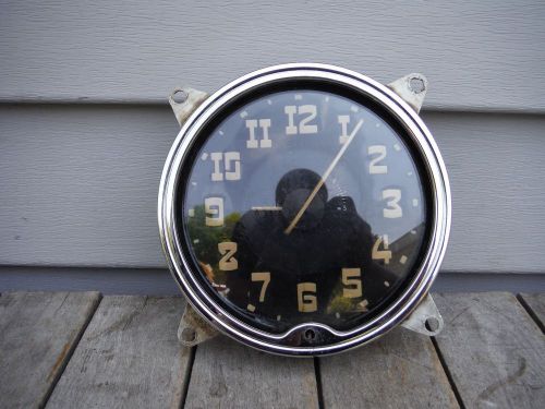 Vintage 1940&#039;s-50&#039;s borg auto car clock hudson nice nr!