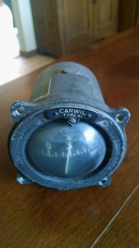 Vintage carwil type 61 bubble compass aviation ww2 era ? plane wwii