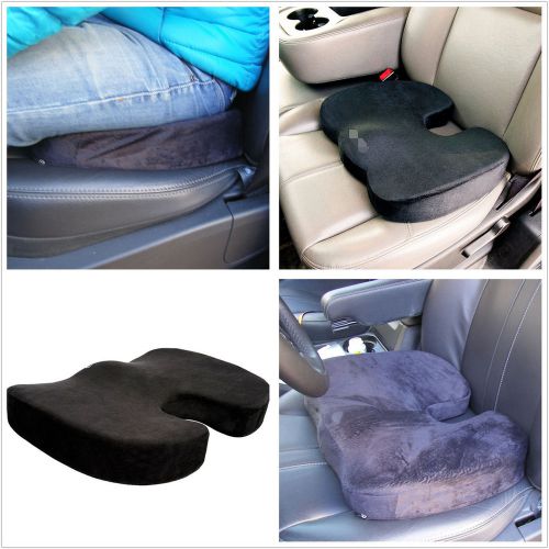 Black memory foam seat cushion cover pad mat for support car suv office chair