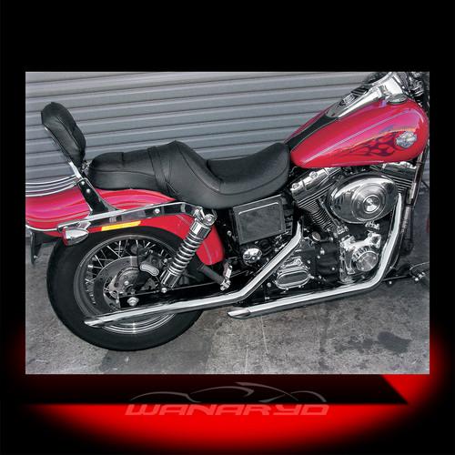 Cycle shack 1 3/4 inch drag pipes,slash-out for 1991-2011 harley dyna