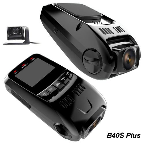 Car dvr b40s plus dual cameras lens novatek 96650 170 degree lens h.264 1080p