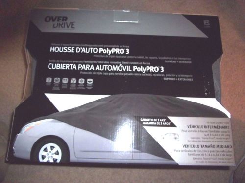 Car cover overdrive polypro 3 premium outdoor mid-size hatchback / wagons new