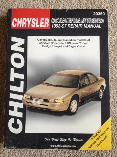 Chrysler chilton concorde intrepid 1993-1997 repair manual